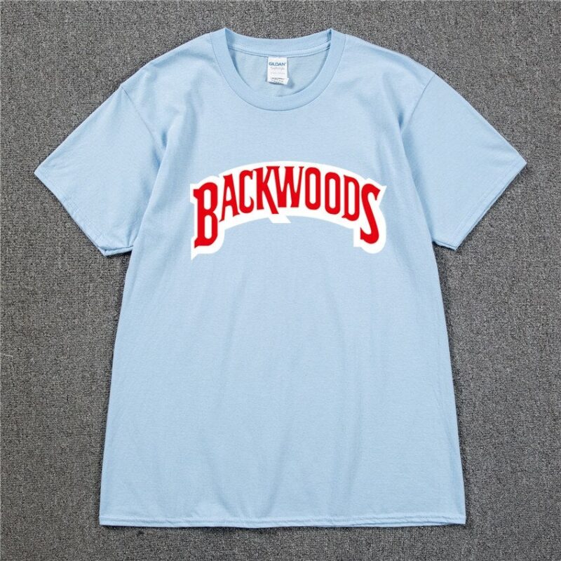 BACKWOODS T Shirts Men Short Sleeve Cotton T-Shirt Fashion Street Hip Hop Rock Streetwear Men Swag Tshirt