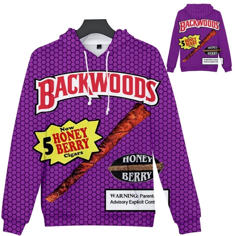 Backwoods Hoodie Sweatshirt Loose Large Size Hoodies Streetwear Hip Hop Hoodie Pullover Unisexy Casual Sweatshirt