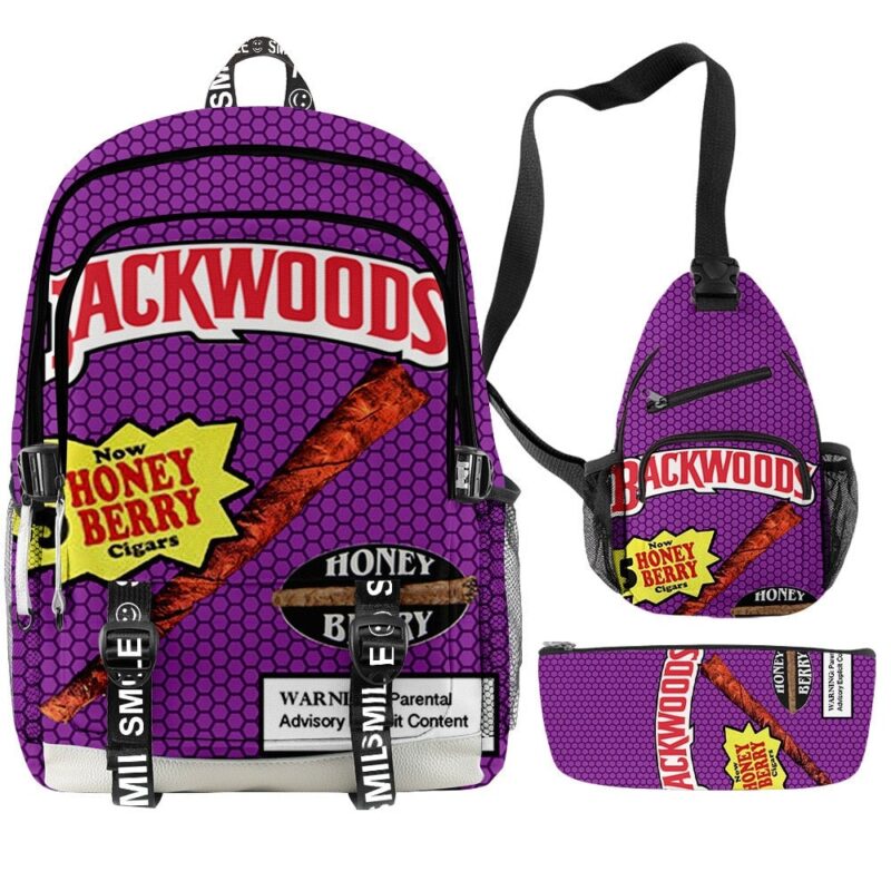 Backwoods Backpack Cool And Simple 3pcs Set With USB Charging