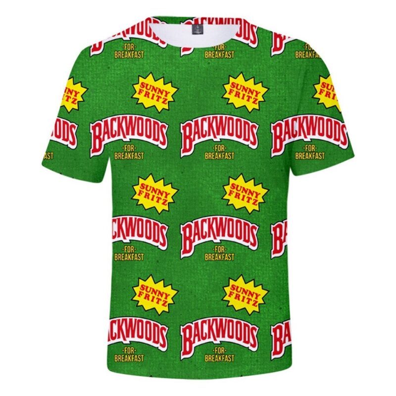 Backwoods T-shirt Men/women Fashion Hip Hop Harajuku T Shirt Casual 4XL