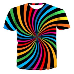 Vertigo Hypnotic 3d Tee Shirt Men's Summer T shirt 3D Printed Tshirts Short Sleeve Compression Tshirt