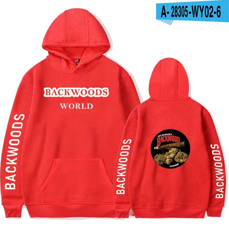 BACKWOODS Sweatshirt Fashion Streetwear Hip Hop Pullover Hooded Jacket Casual Sportswear