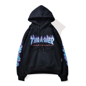 Thrasher Hoodies Men Women Casual Loose Hip Hop Sweatshirts Japan High Street Harajuku Hoodie Fashion