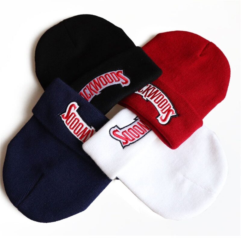 Backwoods Knitted Hat Beanies Lettering Cap Winter Hats Warm Hat Fashion Solid Hip-hop Beanie Hat Unisex Caps