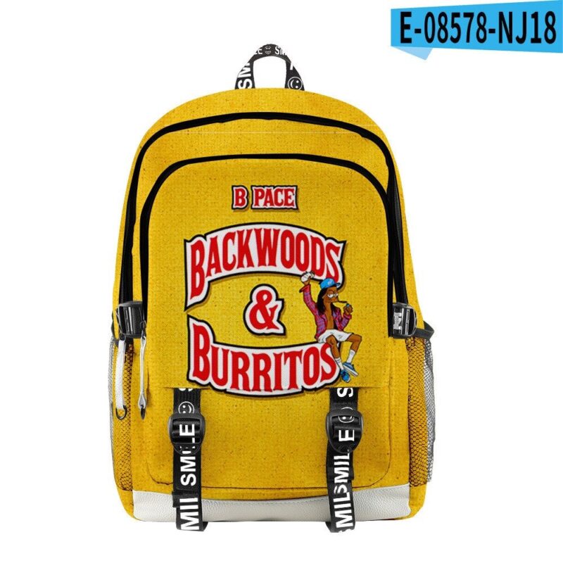 Backwoods Cigar 3D Printing Travel Outing Student School Bag Travel Bag Outdoor Bag