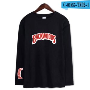 Backwoods T Shirts Comfortable Inner wear T Shirt Cotton Printed BACKWOODS Smoke Long sleeve Tshirt Oversized