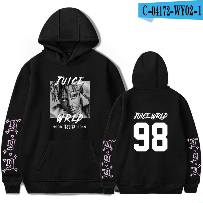 Rapper Juice Wrld Hoodies Men Women Hip Hop Sweatshirts Streetwear Fashion Hoodies Popular Hooded Pullovers Rip Juice Wrld Hoody