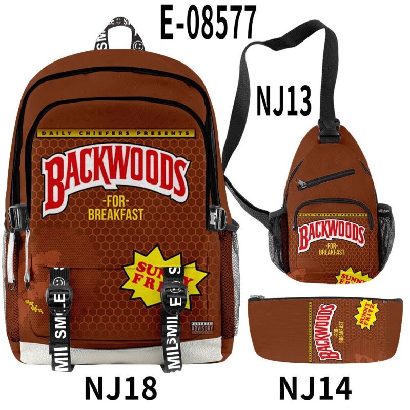 Backwoods Backpack Cool And Simple 3pcs Set With USB Charging