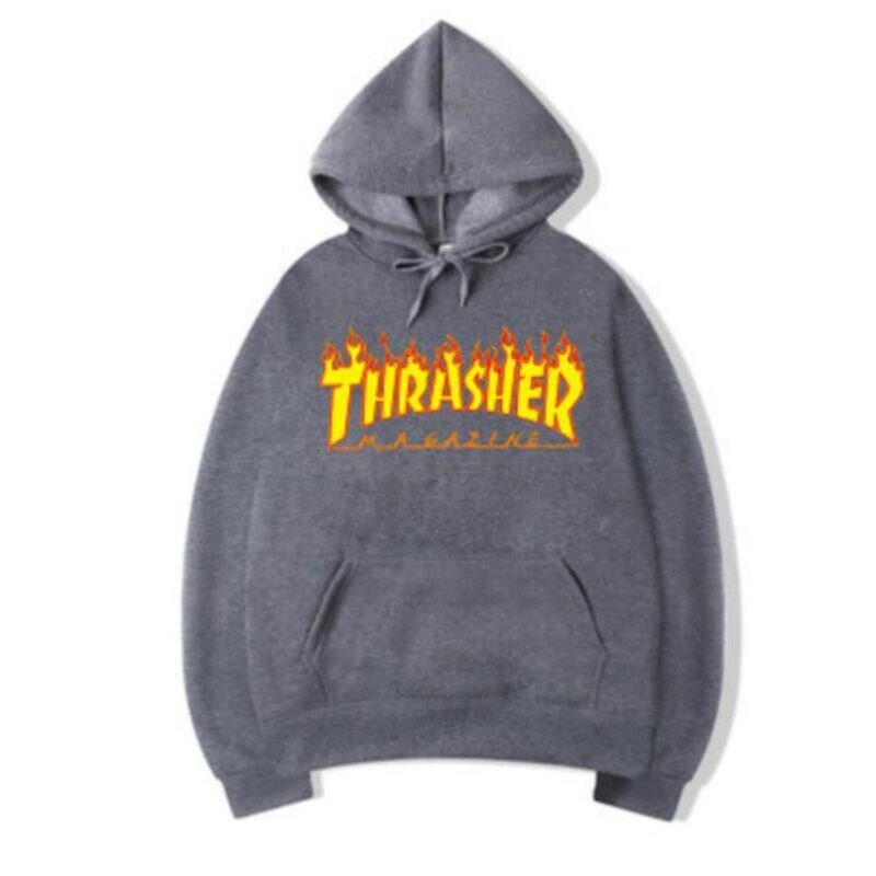 Thrasher hoodie Male Fashion Letter Print Hooded Sweatshirt Autumn Winter Trend Street Tops