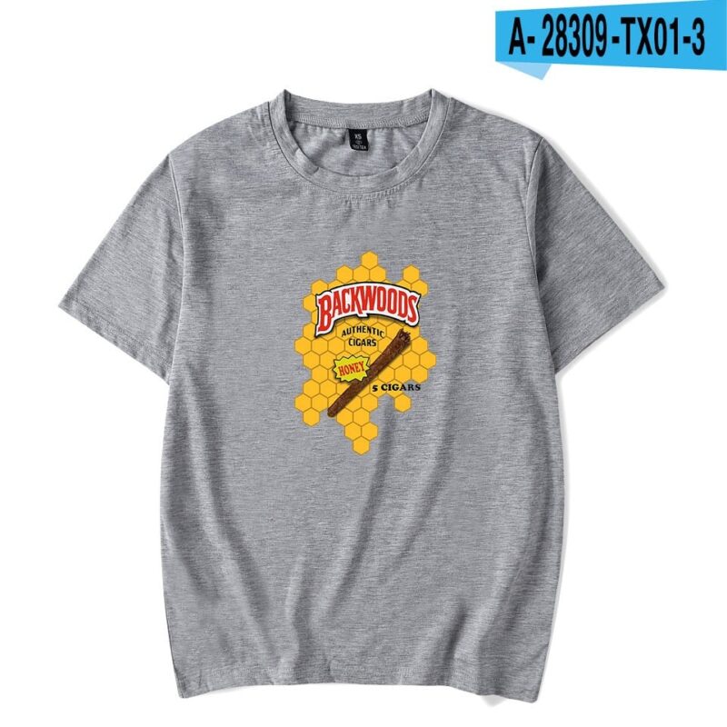 BACKWOODS T Shirt Harajuku Casual Male T-shirt Hipster Hip-hop Vintage Tee Shirt Homme Streetwear