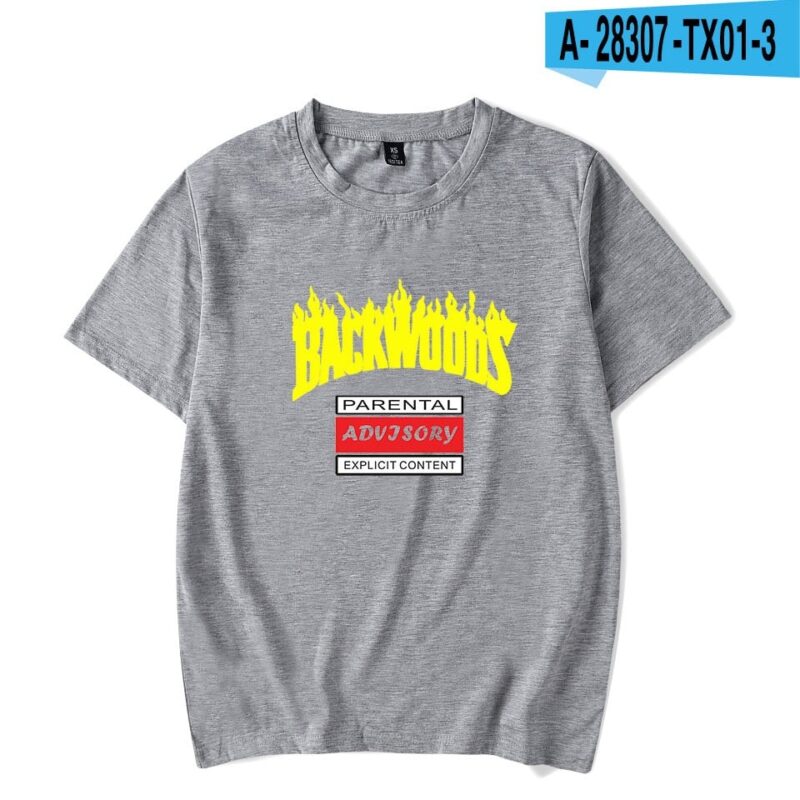 BACKWOODS T Shirt Harajuku Casual Male T-shirt Hipster Hip-hop Vintage Tee Shirt Homme Streetwear