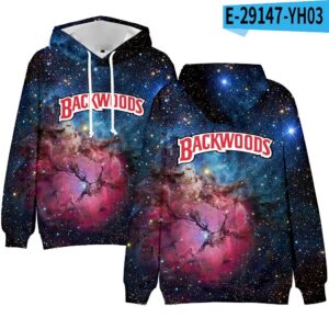 Backwoods Cigar Star Sky personalized fashion autumn 3D color printing Hoodie