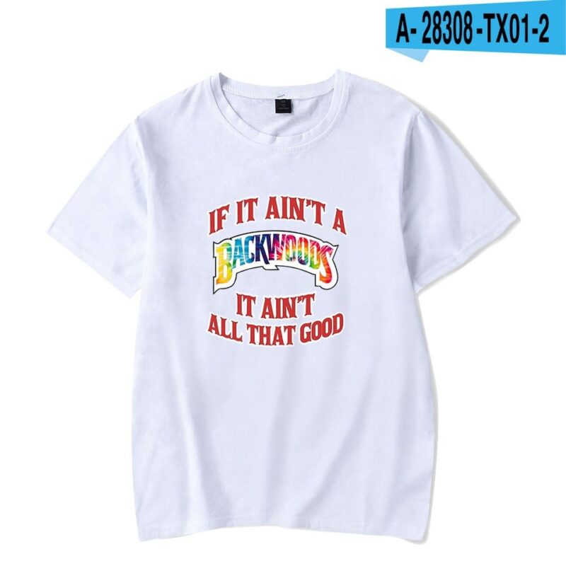 BACKWOODS T Shirt Harajuku Casual Male T-shirt Hipster Hip-hop Vintage Tee Shirt Homme Streetwear