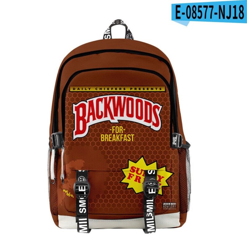 Backwoods 3d Printed Backpack School Student Casual Book Backpack Laptop Bag