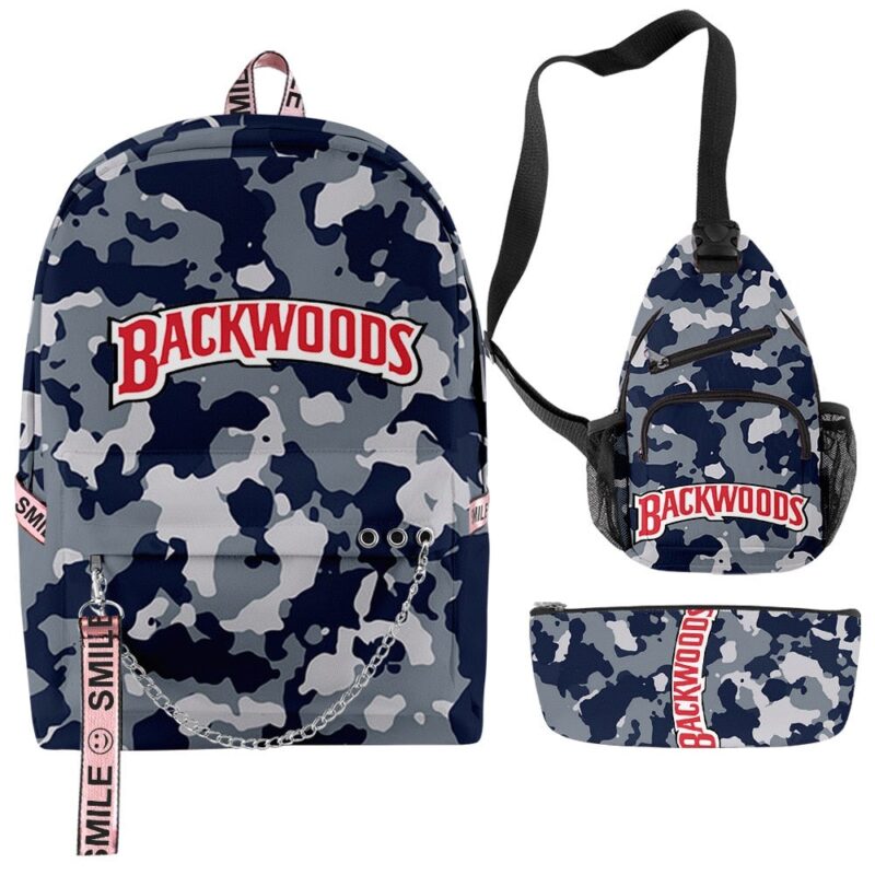 3D Printing Backpack Backwoods Cigar Set Backpack Men and Women Schoolbag Student's Backpack Support Customization