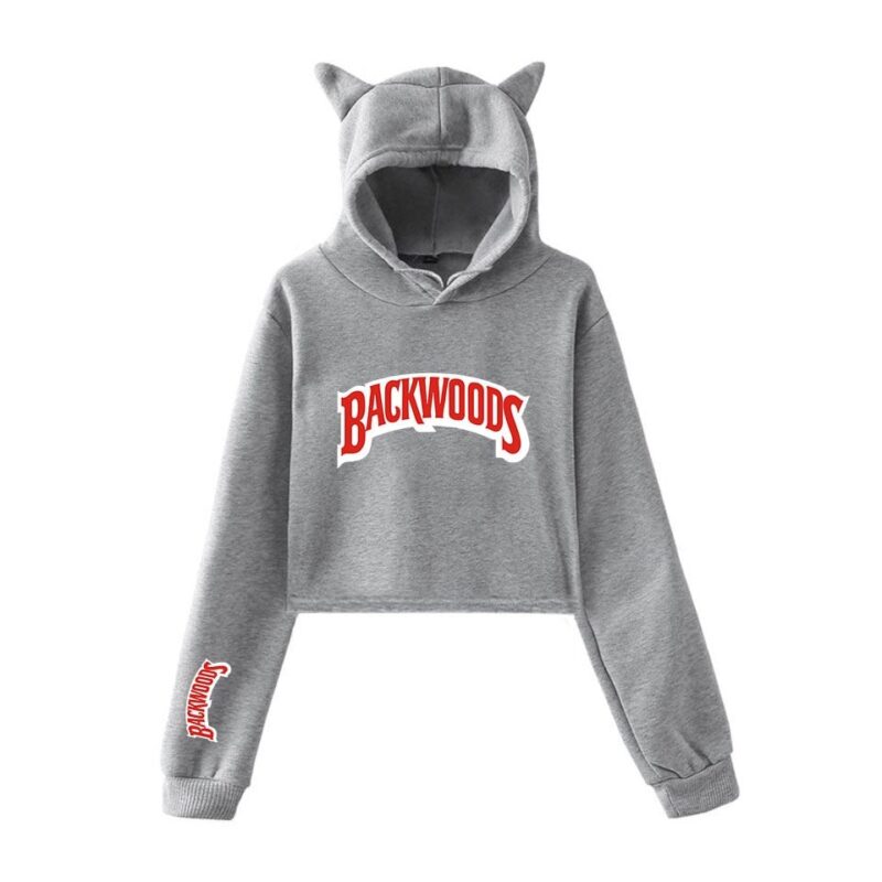 Backwoods Hoodies Cigar Fashion Flow 2D Printing Women's Navel Cat Ears Cute Clothes Cool Design Hoodies Women Coats
