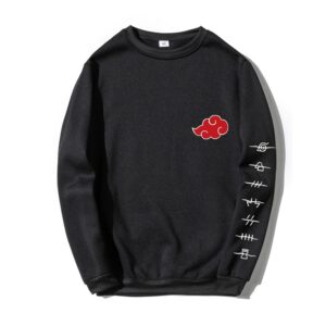 Anime Akatsuki Cloud Symbols Print Hoodies Sweatshirt Japanese Streetwear Hoodie Men Women Oversized Sweatshirt