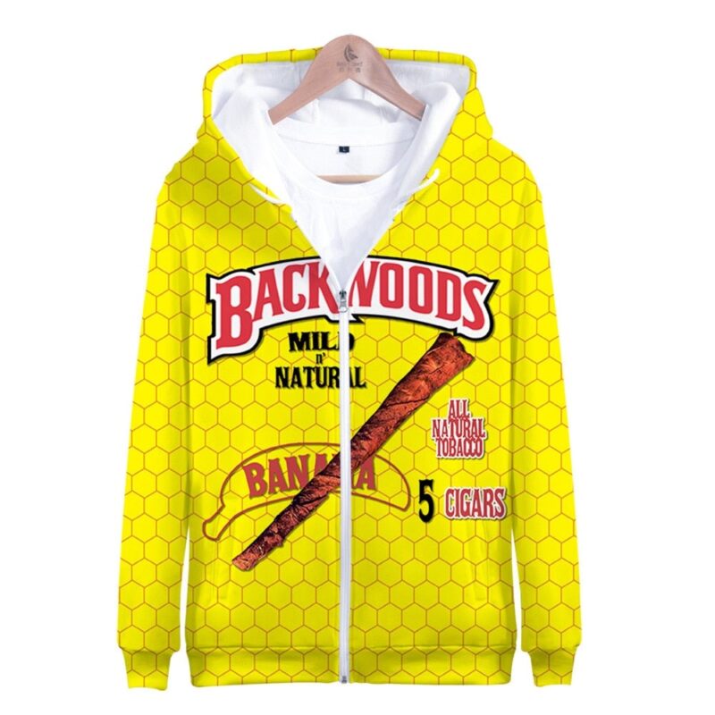 BACKWOODS 3D Printed Kids Hoodies  Zip Up Hoodie Sweatshirt Boys Girls Teenage Cartoon Jacket Coat Children Clothes