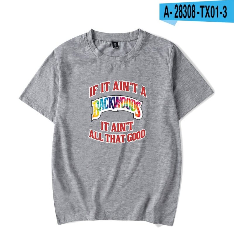 BACKWOODS T Shirt Harajuku Casual Male T-shirt Hipster Hip-hop Vintage Tee Shirt Homme Streetwear