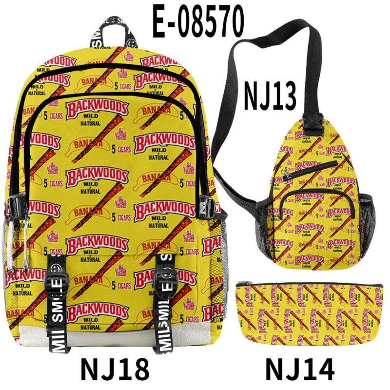 Backwoods Backpack Cool And Simple 3pcs Set With USB Charging