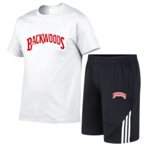 Backwoods T-shirt + Shorts Suit Fashion Men's & Women's  Casual Sports Suit