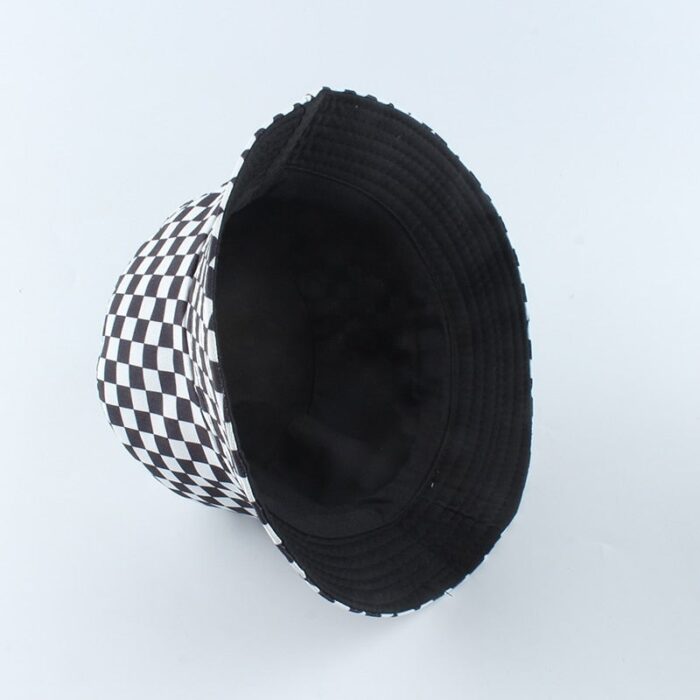 2020 New Brand Black White Plaid Check Bucket Hats Fishing Caps Women Mens Reversible Fisherman Hat 4fe5785f 2d9f 4f40 8c1f 8e82cf5b242e 1