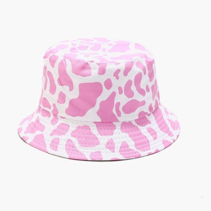 2021 New Fashion Reversible Black White Cow Print Bucket Hat Panama Summer Sun Caps For Women c2a59d3c 1d9c 4729 a2ec d1c2a36caae6