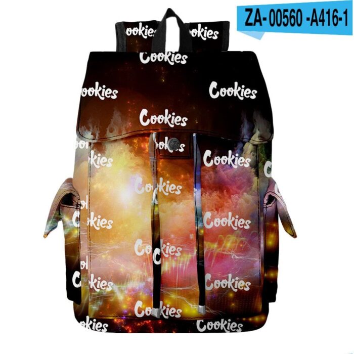 3D Men Women Cookies Backpack Unisex Drawstring Oxford Waterproof Travelling Hiking Mountaineering Climbing Bicycle Backpack db801ec5 d4aa 43a3 b06d 975c701045ea