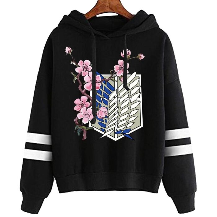 Attack on Titan Hoodies Men Funny Japanese Anime Streetwear Harajuku Graphic Sweatshirts Unisex Tops Male