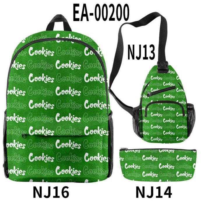 New Women Men Backpacks Sets 3 Pieces Cookie Teenager Boys Girls School Bags Women Men Oxford 0d6b3a20 894c 4f97 9564 0e49a9115f9f