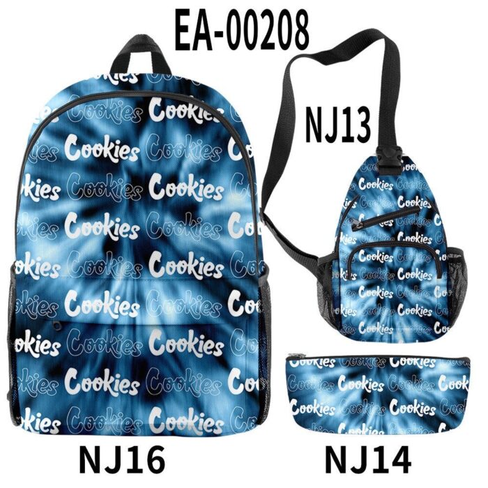 New Women Men Backpacks Sets 3 Pieces Cookie Teenager Boys Girls School Bags Women Men Oxford 141e4174 d28d 4ec1 872a a88efe36f510