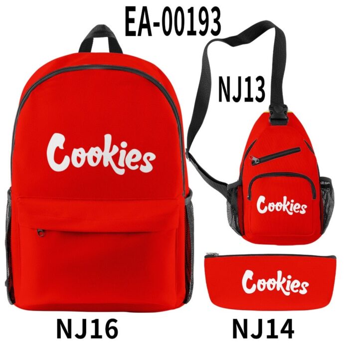 New Women Men Backpacks Sets 3 Pieces Cookie Teenager Boys Girls School Bags Women Men Oxford 2698ae2d ed9b 4f49 ab59 635b367e5ddf