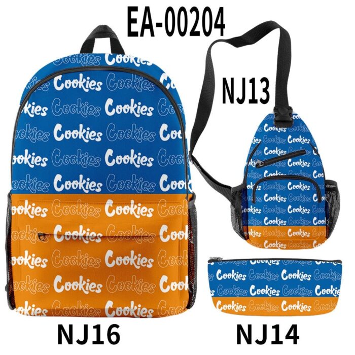 New Women Men Backpacks Sets 3 Pieces Cookie Teenager Boys Girls School Bags Women Men Oxford c73fab8c fd6b 4484 a8be 44649798f105