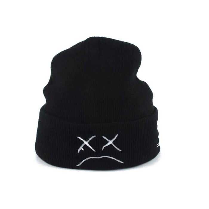 White Black Beanie Embroidery Love Men Women Autumn Winter Knitted Hat Skullies Warm Hip Hop Ski