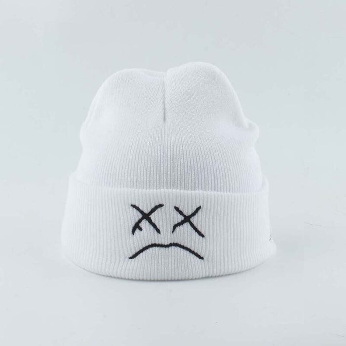 White Black Beanie Embroidery Love Men Women Autumn Winter Knitted Hat Skullies Warm Hip Hop Ski b6367590 0dff 4c64 a596 8cb7b82076b4