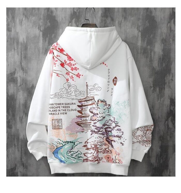 hoodie men plus velvet trend Harajuku style autumn and winter clothes loose hip hop japanese streetwear 1